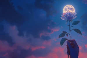 月之花瓣3440x1440带鱼屏唯美壁纸