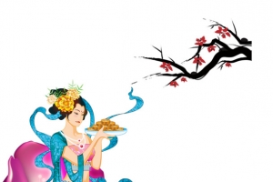 嫦娥梅花素材