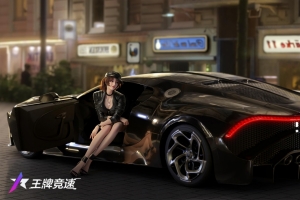 黑色超级跑车 王牌竞速 游戏美女西里4k壁纸
