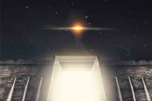 星空深邃孤独大门前进城墙大气主图