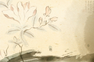 复古风莲花海报背景素材