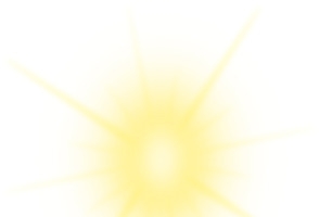 黄色卡通模糊光晕高清PNG透明装饰元素PPT素材免费下载