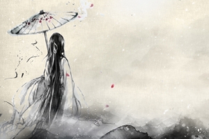 武侠大气中国风手绘banner