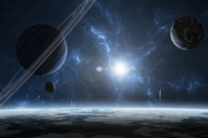 高级感背景 星球  宇宙 行星 科幻风