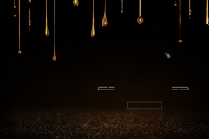 精华油促销季简约黑色banner
