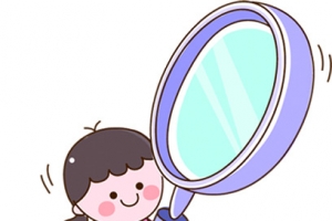 教师节卡通放大镜