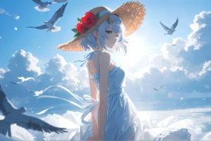 蓝色天空 唯美 诺艾尔 4K壁纸 3840x2160