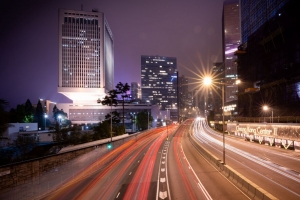 道路 灯光 冰柜灯 建筑物 夜间 4k壁纸 3840x2160
