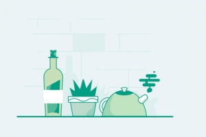 淘宝白色手绘食品背景