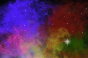 彩色梦幻星空背景