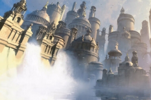 大气魔幻城堡室外场景