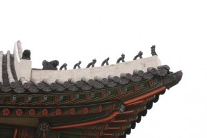 中式屋檐素材