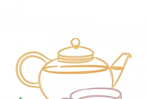 花茶霓虹灯招牌
