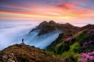 山脉美景4k摄影风景图片