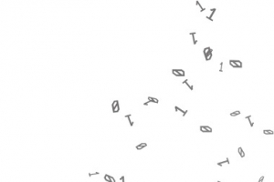 数字01不规则漂浮