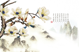 挂幅山水画