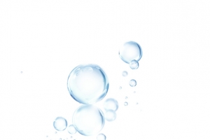 水中的气泡蓝色
