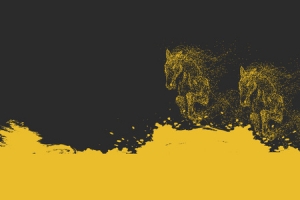商务黑黄banner