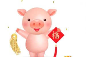 小可爱猪素材元素