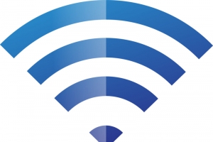 反光纯蓝色wifi信号