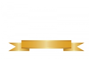 金色横式丝带条幅