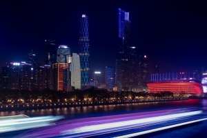 夜城 建筑 长曝光 霓虹灯 灯光 4k壁纸 3840x2160