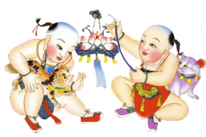 胖娃娃祝寿免抠素材