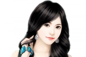 手绘美女