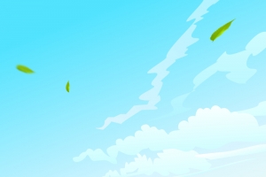蓝色天空扁平主图