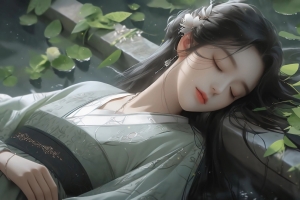唯美古风睡美人 4k壁纸 3840*2160