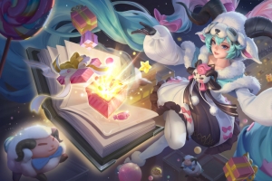 安琪拉-糖果风暴 王者荣耀7K高清游戏壁纸