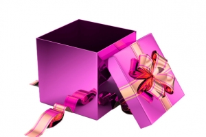 打开的礼盒素材