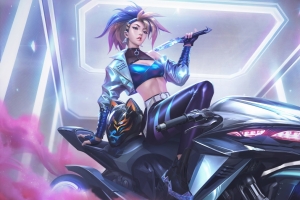英雄联盟lol离群之刺 KDA ALL OUT 阿卡丽4k壁纸3840x2160