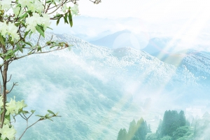 蓝天白云风景大山山川道路公路背景素材
