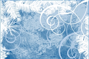 蓝色玻璃花背景素材