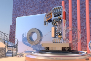 C4D制作背景图