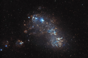 3840x2160 麦哲伦云 星系 辉光 恒星 太空壁纸 背景