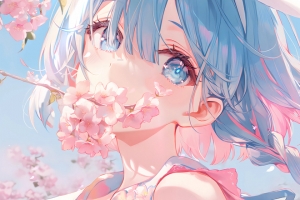 阿洛娜 樱花3440x1440带鱼屏桌面壁纸