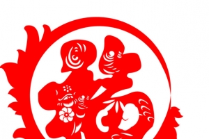 虎年新年快乐喜庆福字剪纸