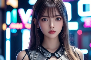 赛博少女皮蛋瘦肉邹2880x1800高清电脑壁纸免费下载