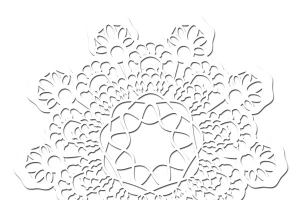 蕾丝花纹花边雪花