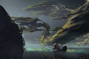 《战神God of War 2017》游戏风景3440x1440壁纸