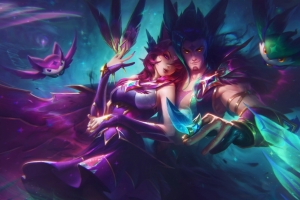 LOL新皮肤英雄联盟星之守护者洛和霞4k壁纸