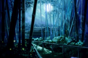梦幻竹林背景