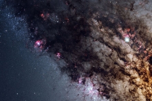 3840x2160 星系 宇宙 星星 闪光 太空壁纸 背景