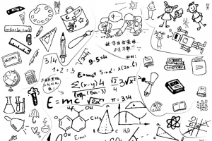 黑板涂鸦粉笔简笔画底纹