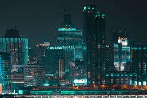 夜城 建筑 建筑 灯光 城市景观 4k壁纸 3840x2160