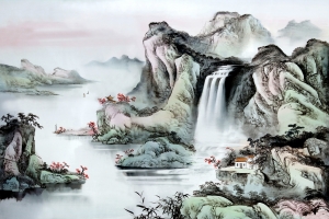 水墨山水风景画图片