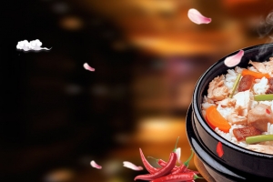 美味美食宣传海报背景