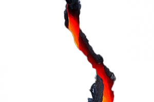 火山 岩浆 裂缝 火光 明亮